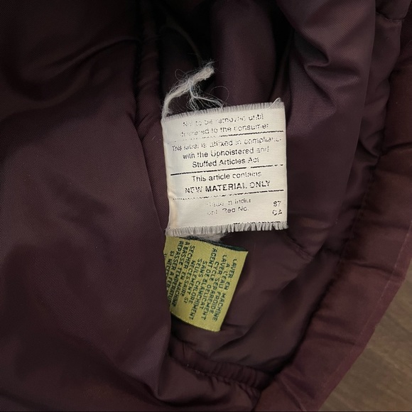 Burgundy Vintage Wool Winter Jacket - Picture 9 of 9